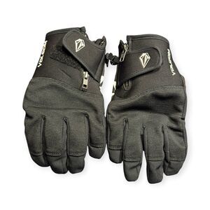Volcom Black & White Snowboard Gloves Crail Size Large Winter